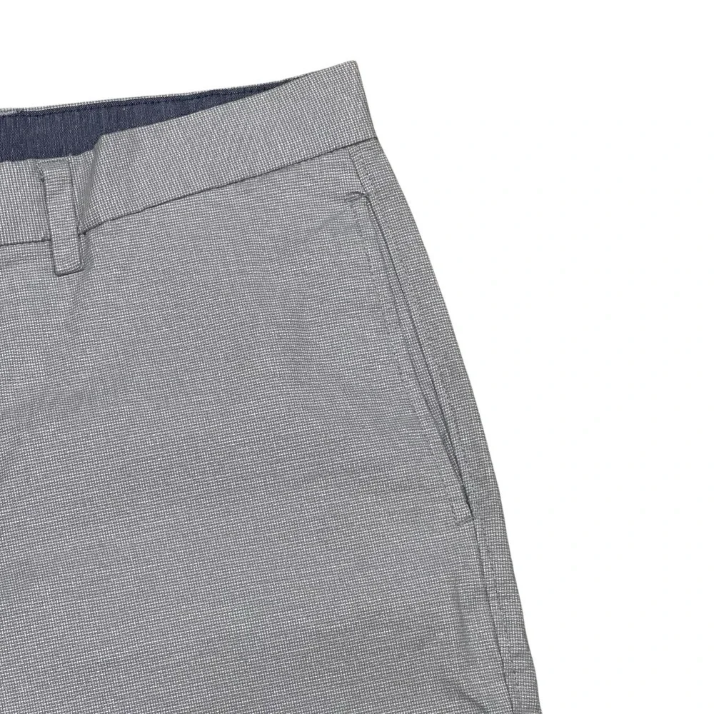 NEW Banana Republic Aiden Cotton Blend Shorts Mens 34 Grey Slim Fit 8.5